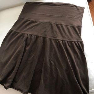 Cute Cotton knit brown skirt